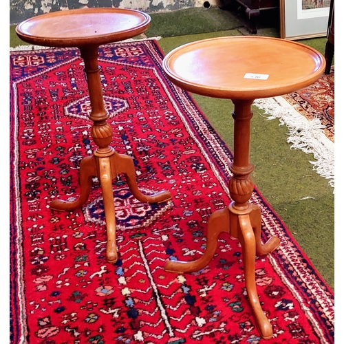 530 - Near Pair of Wine Tables - C. 28cm W x 51cm H