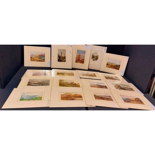 572 - 17 Unframed Irish Scene Prints