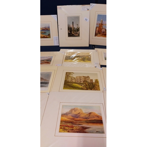 572 - 17 Unframed Irish Scene Prints