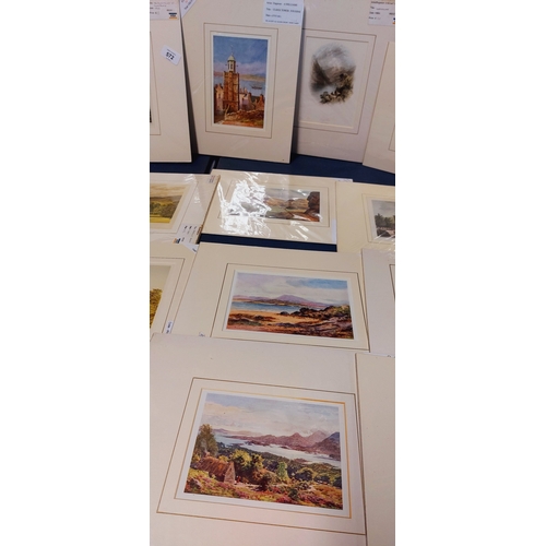 572 - 17 Unframed Irish Scene Prints