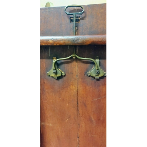 581 - Mahogany Breakfast Tip-Up Table on a Splayed Pod Base with Brass Castors - C. 108cm x 88cm x 73cm H