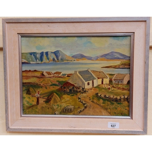 627 - C.M Doran Signed Oil on Board - Rural Scene - C. 50cm W x 40cm H (1900 - 1981)