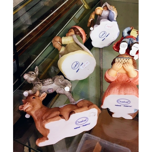 651 - 6 x Goebel Nativity Figures (with boxes)