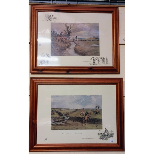 665 - 2 Snaffles Limited Edition Hunting Prints - C. 84cm W x 64cm H