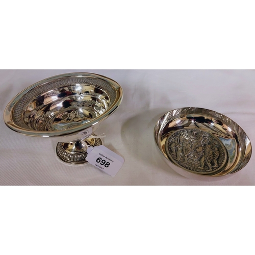 698 - Jeanne D'Arc Bowl & Bon Bon Dish