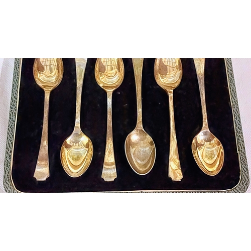 706 - Cased Set of 6 Sheffield Silver Tea Spoons and a Case with 5 Sheffield Silver Tea Spoons & 5 Birming... 