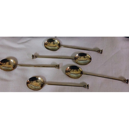 706 - Cased Set of 6 Sheffield Silver Tea Spoons and a Case with 5 Sheffield Silver Tea Spoons & 5 Birming... 