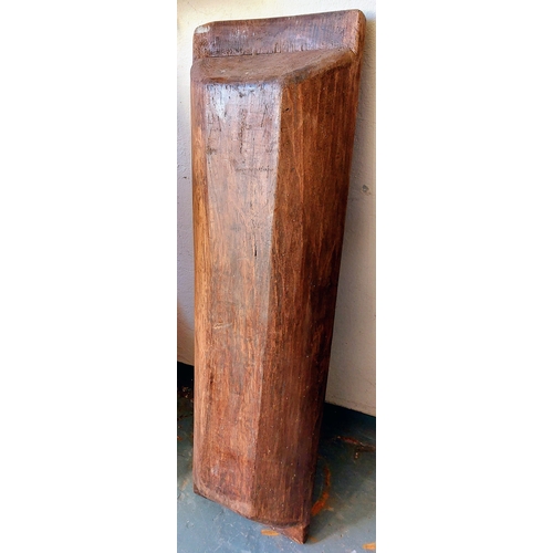 763 - Large Antique Carved Wooden Dough Trough - C. 129cm W x 41cm D