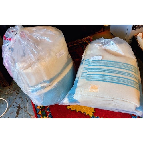 777 - 2 Bags of Woolen Blankets - 8 in Total