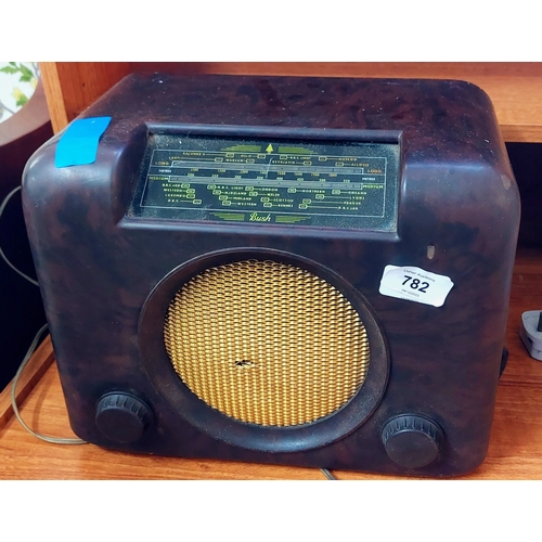 782 - Bush Bakelite Mains Radio