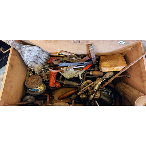 860 - Large Crate of Tools inc Drills, Planes etc