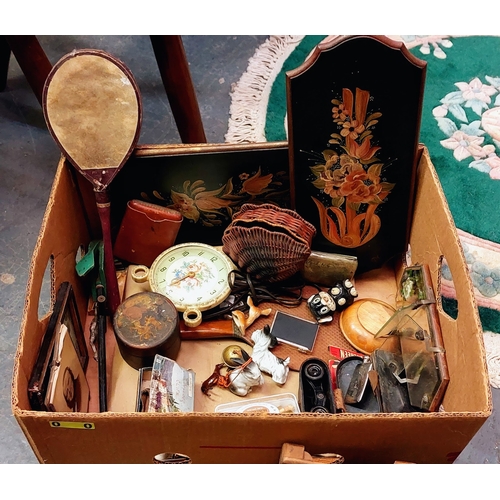 118 - Good Box of Miscellaneous Collectible & Vintage Items