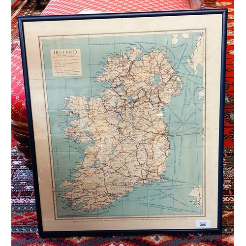 285 - Framed Map of Ireland