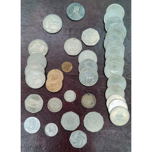 705 - Good Collection of Coins inc. Irish 1961 Mule Half Crown, 2 x 1966 10 Shilling Pearse Silver Coins, ... 