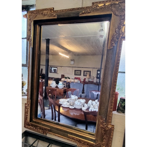 771 - Carved Gilt Frame Overmantle Bevelled Mirror - C. 122cm W x 164cm H