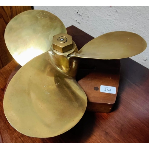 254 - 2 Brass Mounted Propellers