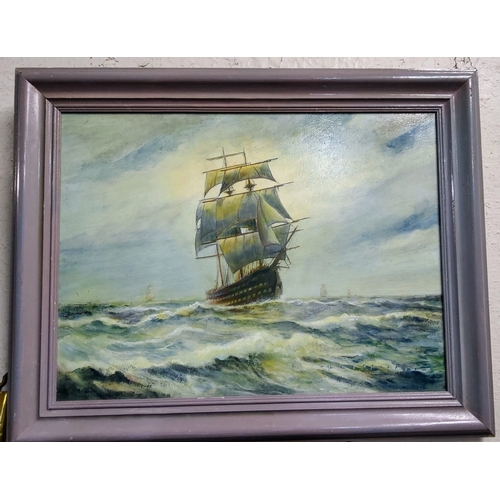 304A - 2 Oil on Board Artist Signed A.L. Collister - 