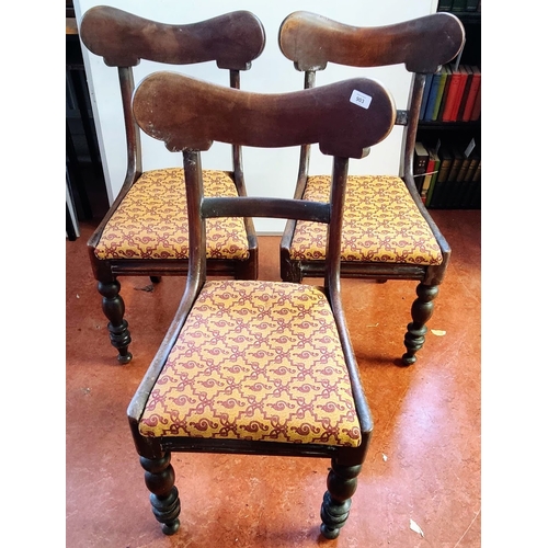 903 - 3 Rosewood William IV Chairs with Drop-in Seats