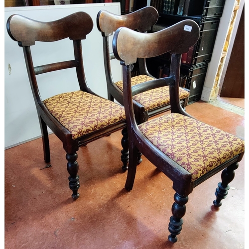 903 - 3 Rosewood William IV Chairs with Drop-in Seats