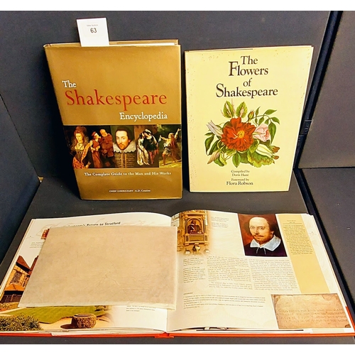 63 - 3 Shakespeare Volumes - Shakespeare The Life, The Works, The Treasures by Catherine MS Alexander, Th... 