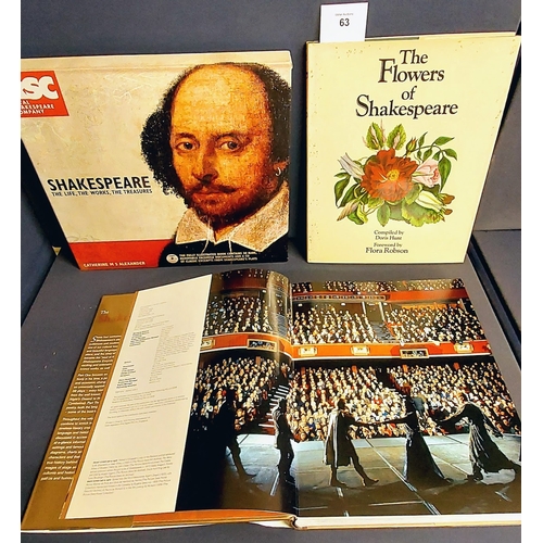 63 - 3 Shakespeare Volumes - Shakespeare The Life, The Works, The Treasures by Catherine MS Alexander, Th... 