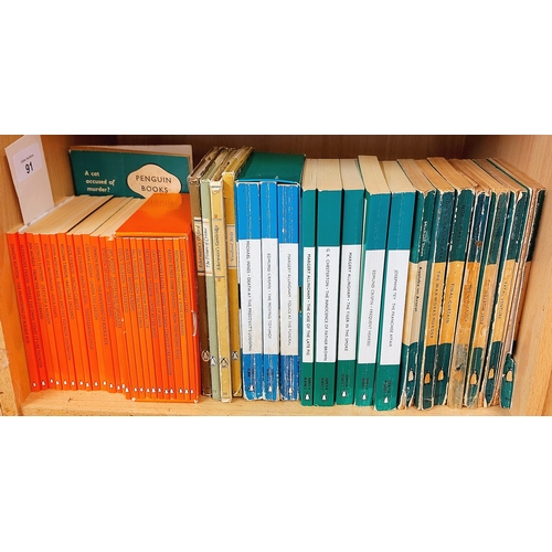 91 - Shelf lot of Penguin Editions