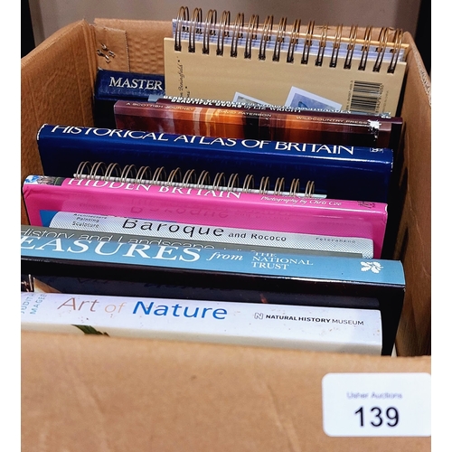 139 - Misc Box Lot of Books - inc. British History, National Trust etc