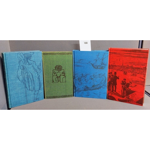 188 - 4 Robert Louis Stevenson Volumes - Folio Society - Inc 