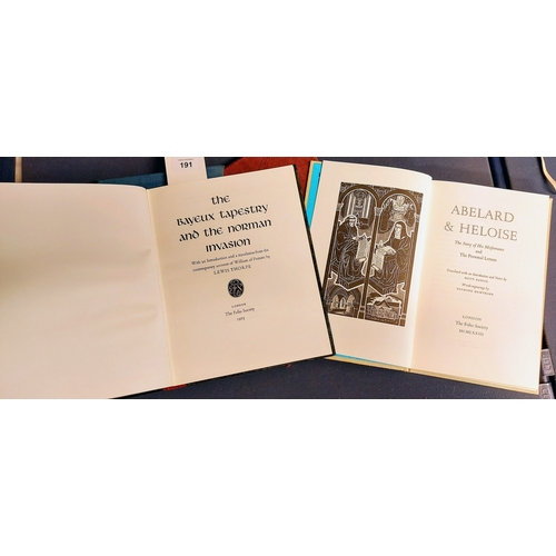 191 - 8 Folio Society Volumes - inc The Bayeux Tapestry & The Norman Invasion, The Third Crusade, The Hund... 