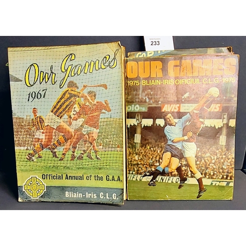 233 - GAA Our Games 1970's & 1960's Annuals