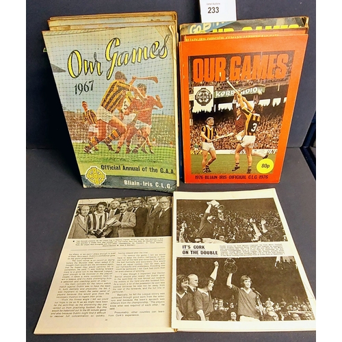 233 - GAA Our Games 1970's & 1960's Annuals