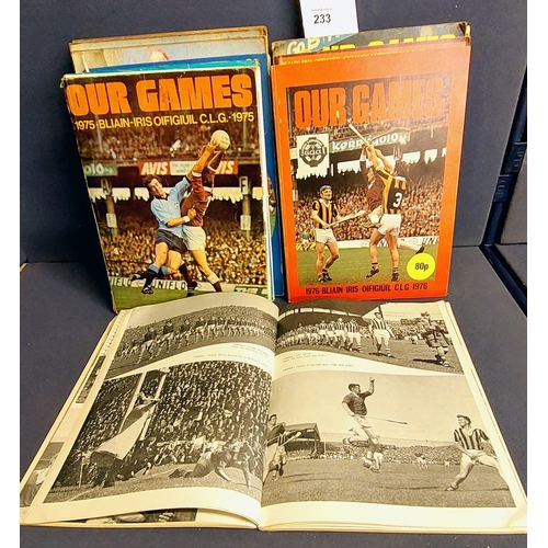 233 - GAA Our Games 1970's & 1960's Annuals