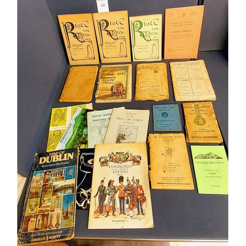 249 - Misc. Irish Interest inc Riocht na Mide, Wolfe Tone Annuals, Souvenir Programme 1649-1949 Eoghan Rua... 