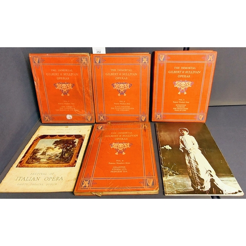 252 - The Immortal Gilbert & Sullivan Operas Vols 1-4 plus Dublin Grand Opera Society Programmes