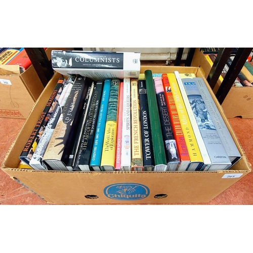 265 - Box of Coffee Table Books inc Exploration, History, Spirits etc