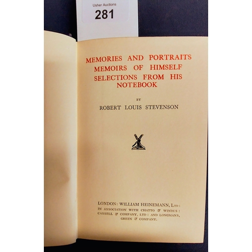 281 - Small Size Literature Hardback Volumes inc R.L Stevenson, Poe, etc