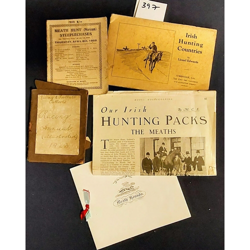 397 - Meath Hunt Ephemera and London Racing Annual 1923