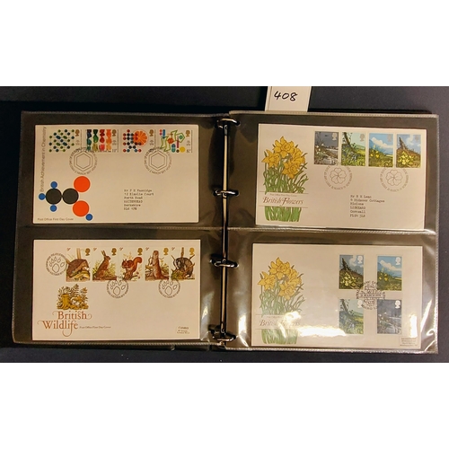 408 - 2 Books British First Day Covers & Stamps inc Coronations, Aviation, Rail, Flora, Fauna, Royals, USA... 