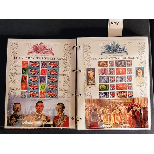 408 - 2 Books British First Day Covers & Stamps inc Coronations, Aviation, Rail, Flora, Fauna, Royals, USA... 