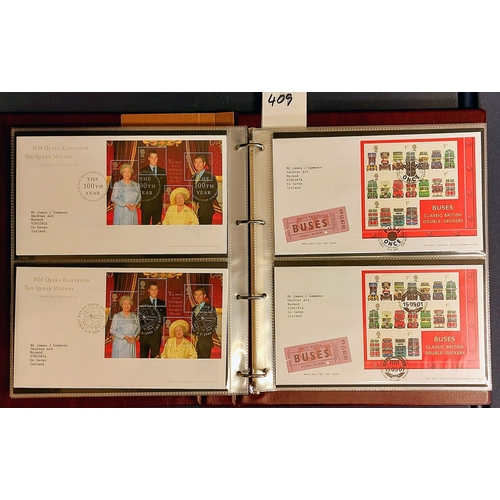 409 - 2 Books of Royal Mail First Day Covers inc New York, Johannesburg etc and National Postal Museum Pos... 