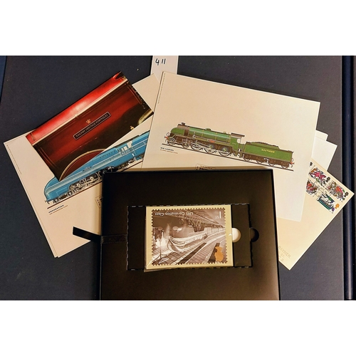 411 - Book of Rail First Day Covers (Some Signed) & Volume I & II of the Railway Heritage Portfolio - 1970... 