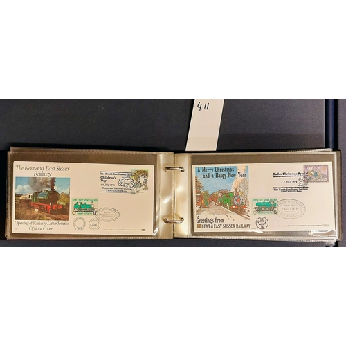 411 - Book of Rail First Day Covers (Some Signed) & Volume I & II of the Railway Heritage Portfolio - 1970... 