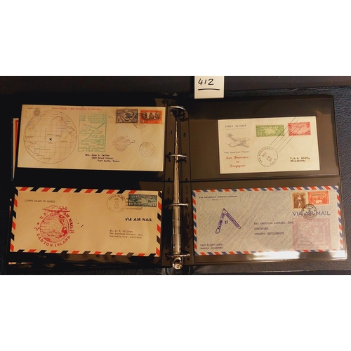 412 - 3 Books of Aviation Interest inc Air Mail Postcards, Stamps and First Day Covers, History of Aviatio... 