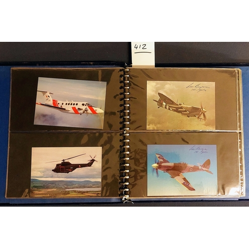 412 - 3 Books of Aviation Interest inc Air Mail Postcards, Stamps and First Day Covers, History of Aviatio... 