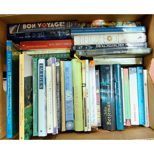 417 - Box Lot of Modern Literature inc Travel, Gardening etc