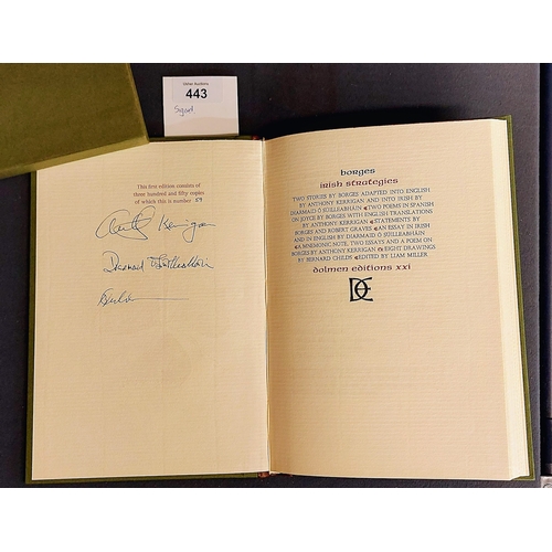 443 - Borges Irish Strategies - Anthony Kerrigan & Diarmaid O Suillebhain. Signed Limited Edition in Slip ... 