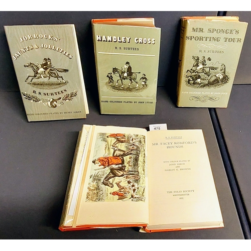 475 - 5 Volumes by RS Surtees with Hand Coloured Plates - inc 