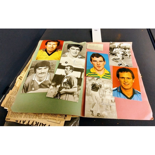 524 - GAA Interest - Scrapbook Ephemera inc Autographs etc