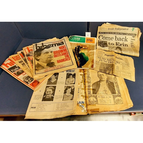 540 - Collection of Vintage Newspapers to Include Papal Visit Issues, 1916 Commemoratives etc