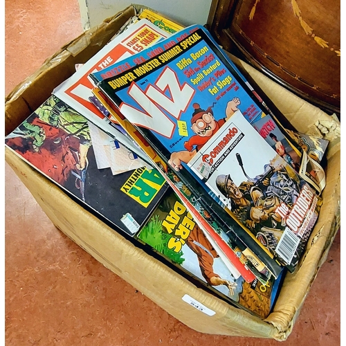 543 - Large Box of Magazines inc Football, Commando, Viz etc